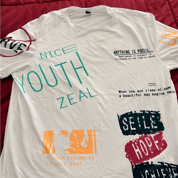 Zeal Graphic T-Shirt - White and Multicolor - Picture 1 of 4